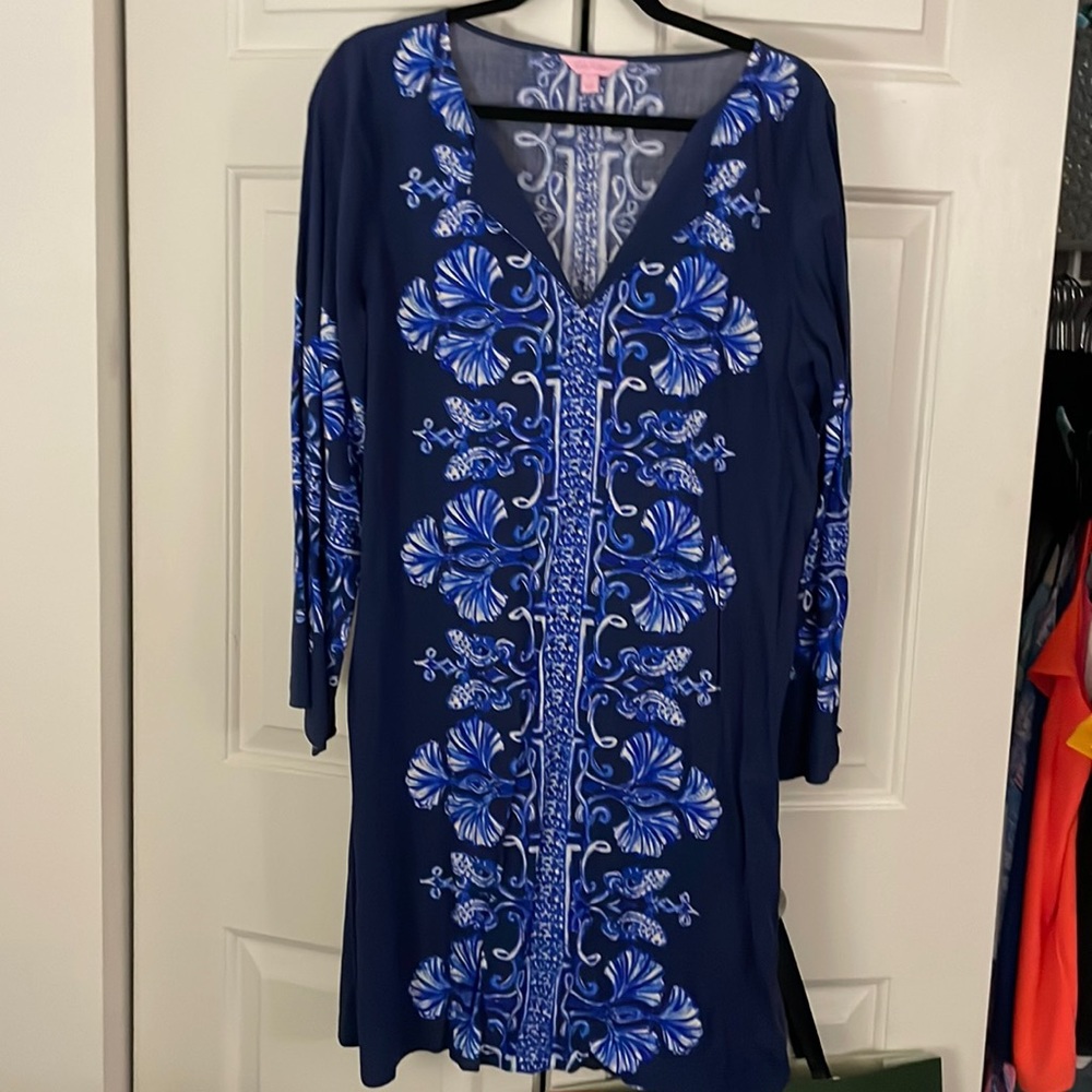 Lilly Pulitzer Harlow Tunic Dress Navy
